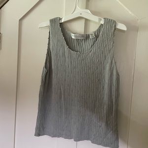 Valerie Stevens pure silk knit top tank top size M